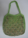 Cotton mesh shopping bags with lining