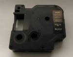 Blanco compatible de la cinta de la etiqueta de Dymo D1 en el negro el 12mm*7m 45021